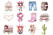 Watercolor Cowgirl Clipart, a Seasonal Illustration by Design Market (Thumbnail 5 of 5)