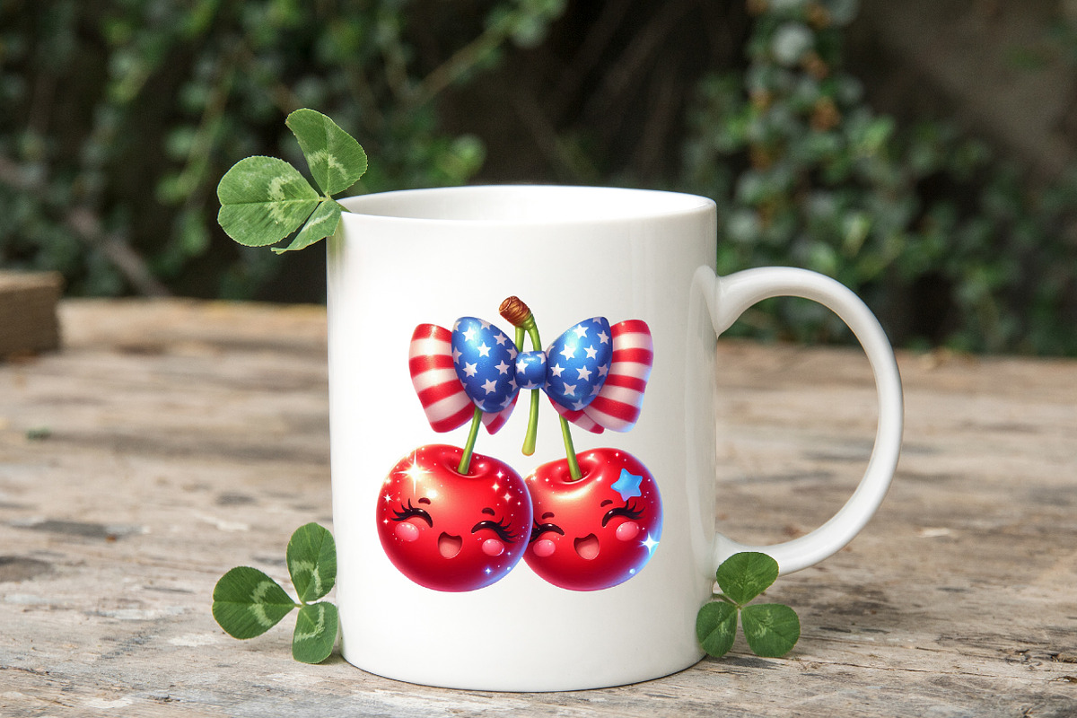 Cute kawaii 4th of July Sublimation, a Seasonal Illustration by RobertsArt (Photo 7 of 7)