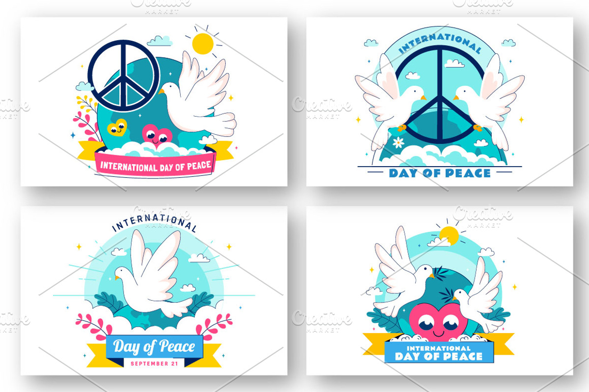 10 International Peace Day, a Person Illustration by denayunebgt (Photo 2 of 4)