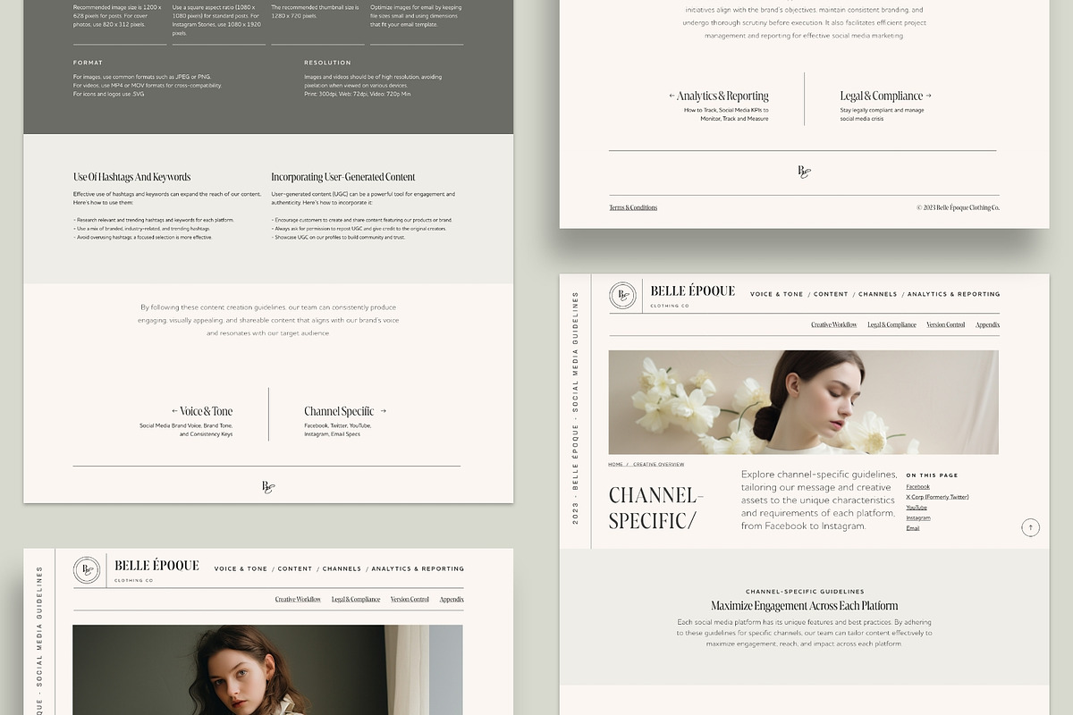 Social Media Guidelines & Templates, a Social Media Template by Epic Society Shop
