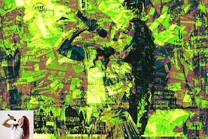 Paper Collage Art Photoshop Action