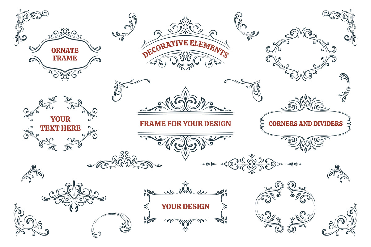 Vector Decorative Graphic Elements, an Object Graphic by Molly art (Photo 7 of 13)