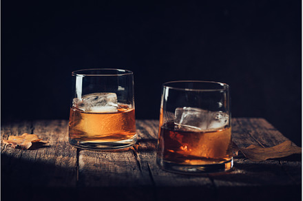 Glass of scotch whiskey, a Food & Drink Photo by piter.goskov