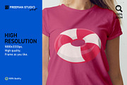 T-Shirt Mock-Up Set, a Shirt Mockup by Freeman Studio (Thumbnail 4 of 15)