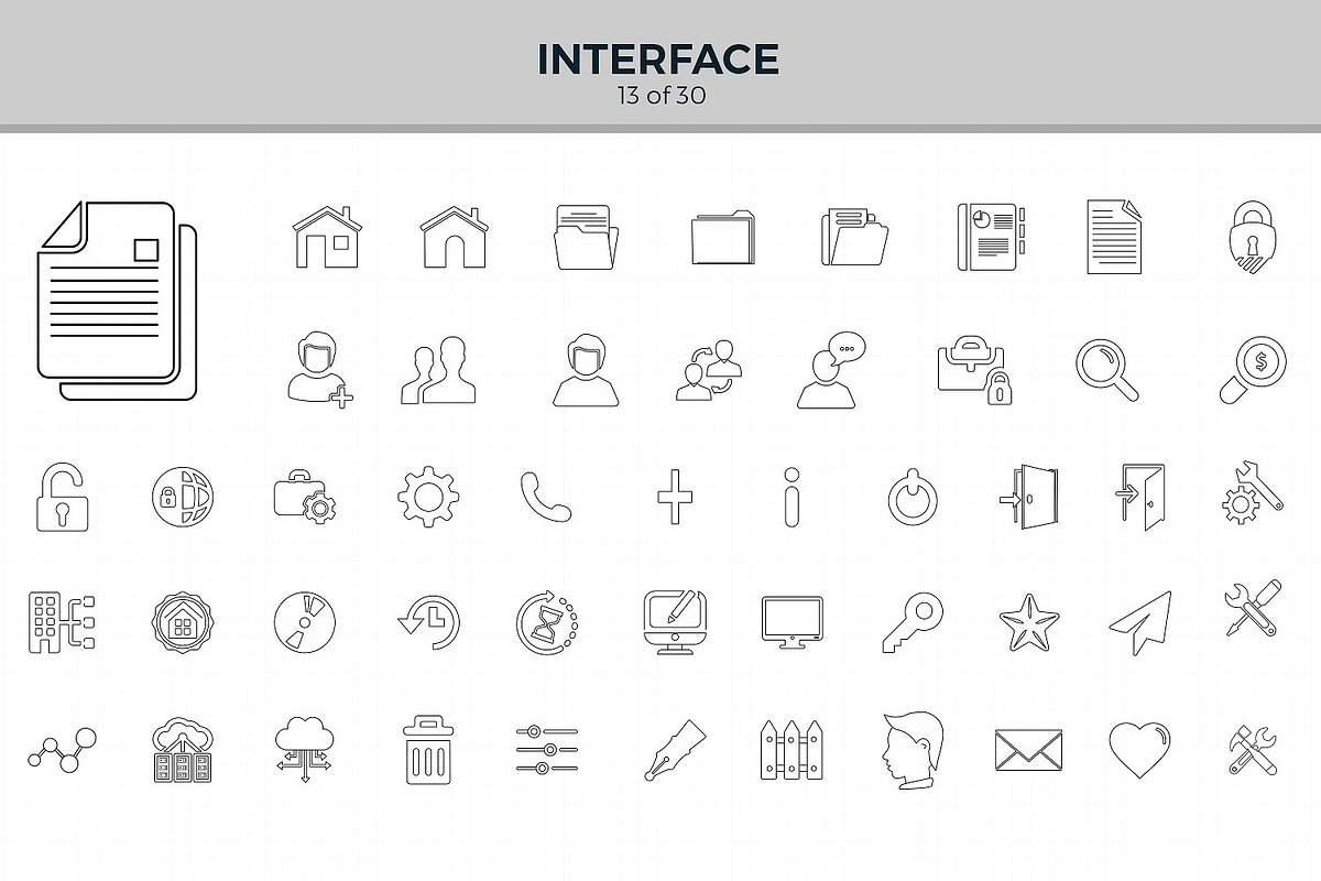 Jumbo Line Icons Pack, an Outline Icon by Jumbo Icons (Photo 15 of 48)