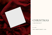 Square X-mas Greeting Card Mockup, an Advertising Mockup by Serenefeeling (Thumbnail 1 of 7)