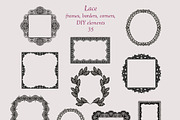 Mulberry Night Lace & Florals, a Seasonal Illustration by Catch the Dream Art (Thumbnail 5 of 14)