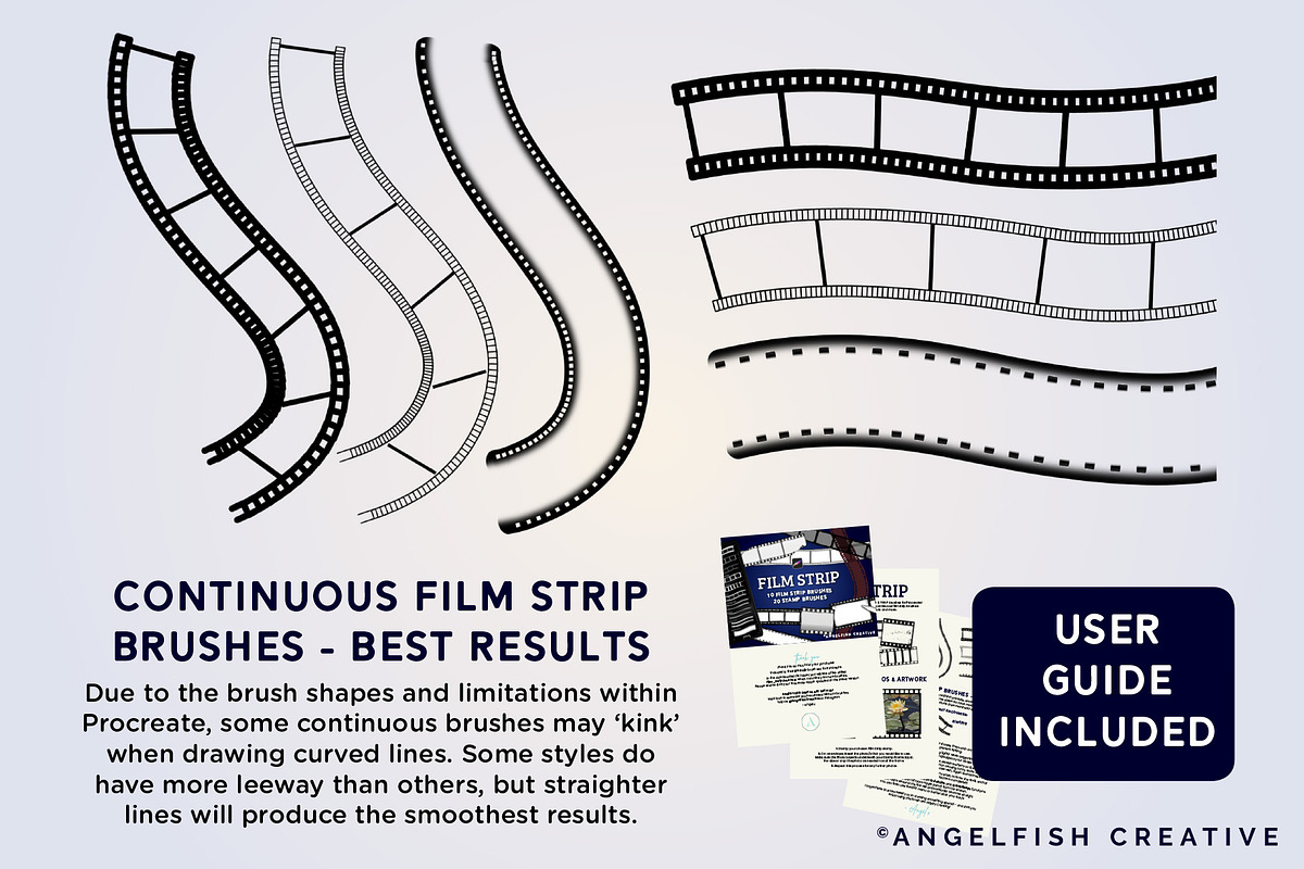 Film Strip Brush Set for Procreate, a Brush Add-On by AngelfishCreative (Photo 6 of 8)