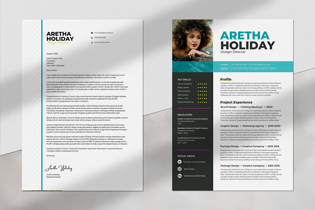 Canva Resume Template Bundle, a Marketing Template by Digital Diva Design (Photo 8 of 8)