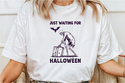 Just Waiting for Halloween SVG PNG, a Seasonal Illustration by Rose Art (Thumbnail 2 of 5)