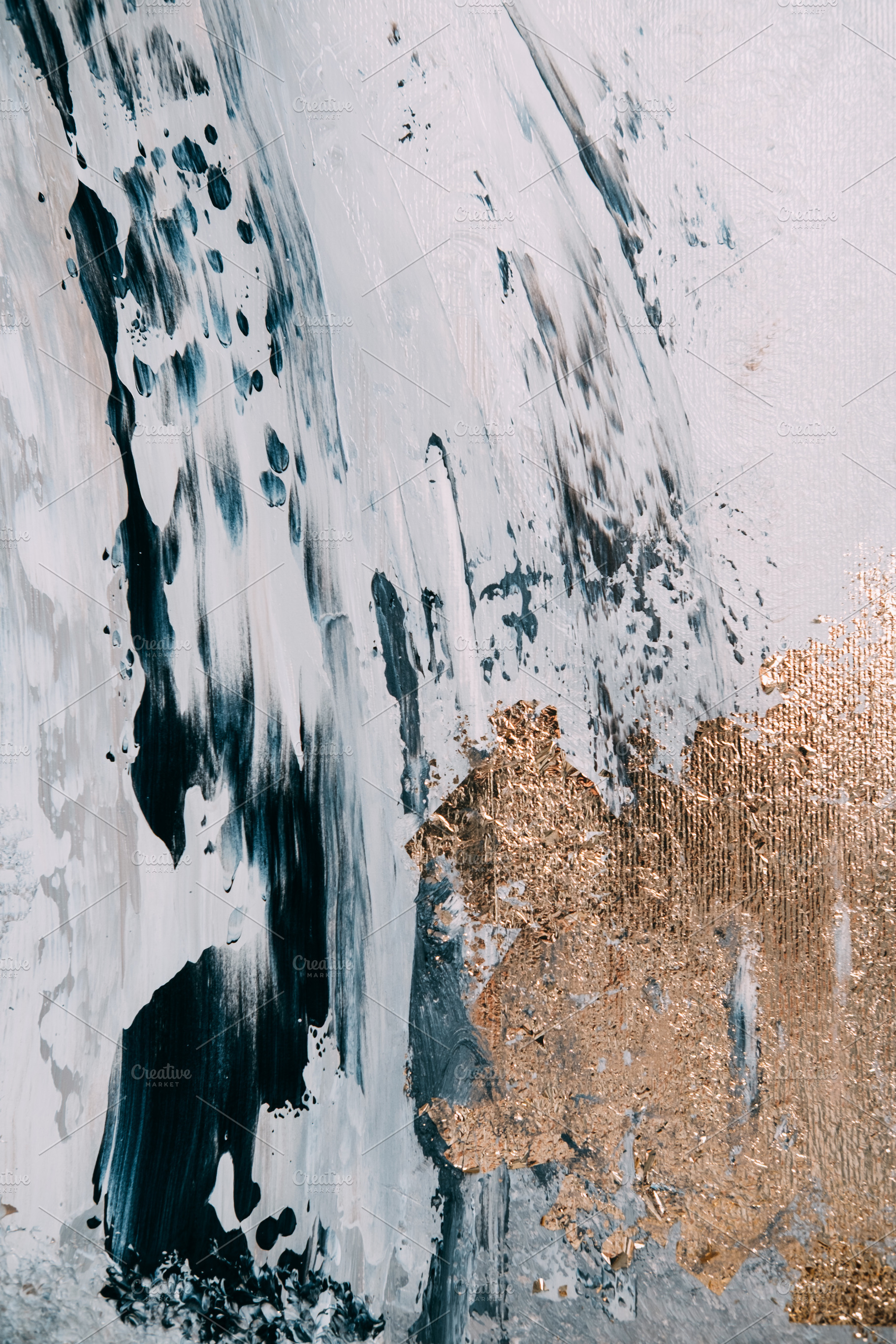 Gilded canvas abstract texture ink blend strokes, a Background Photo by Photo Drive Studio