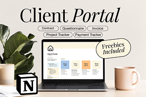 Notion Client Portal Project Tracker