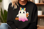 Rainbow Bow Ghost PNG, an Illustration by Craft Nest (Thumbnail 6 of 6)