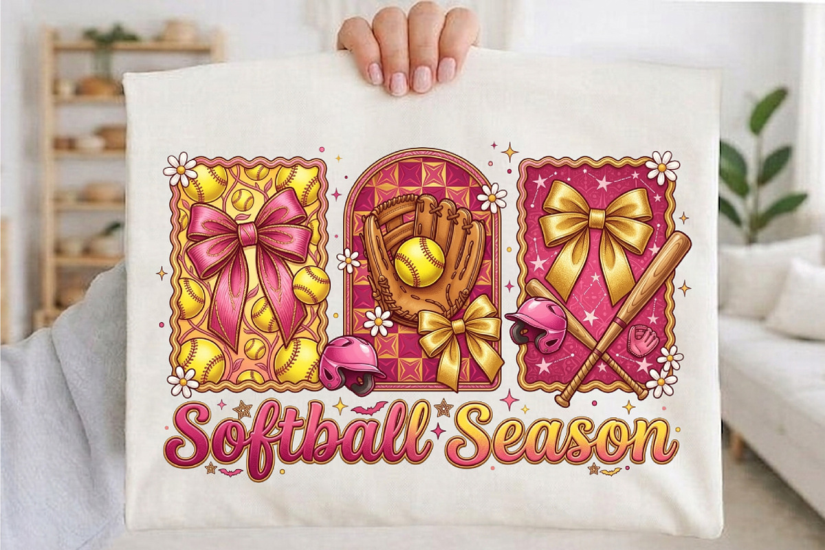 Softball Bow Png, Game Day Softball, an Illustration by designcity5 (Photo 4 of 4)