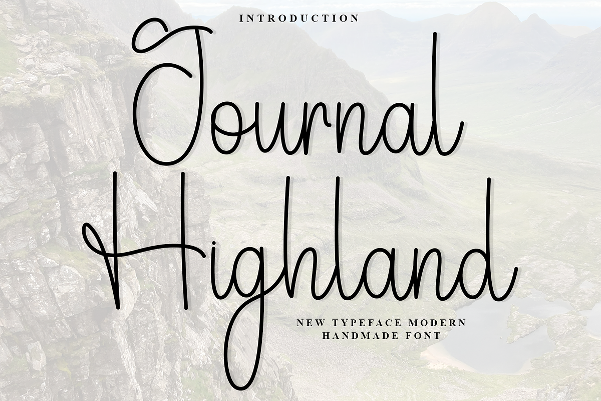 Journal Highland, a Handwritten Font by FreshTypeINK (Photo 1 of 8)