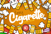 Funny Cigarette Cartoon Illustration, a Healthcare Illustration by Jocularity Art (Thumbnail 1 of 3)
