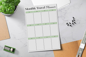 Monthly Travel Planner