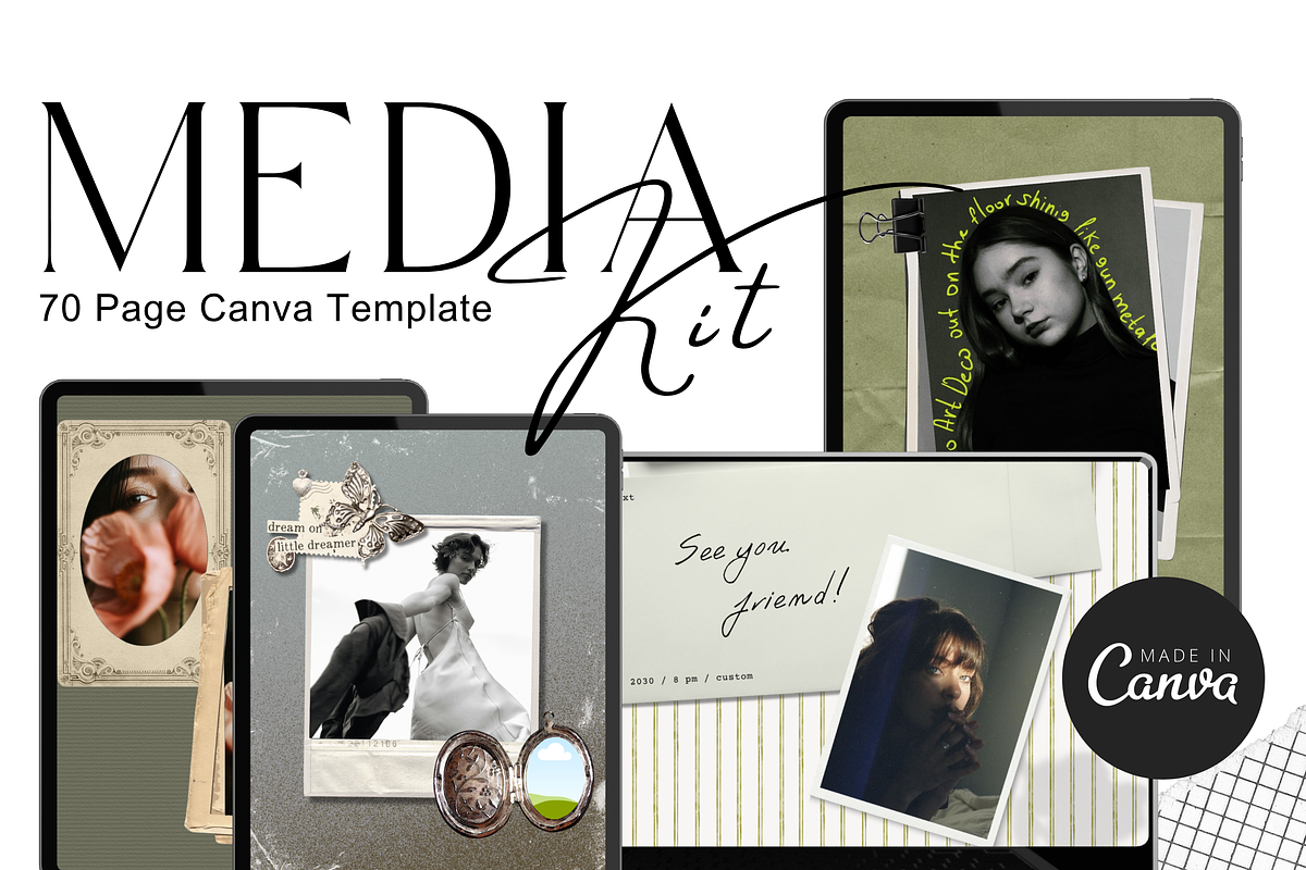 Canva Instagram Templates Vintage, a Social Media Template by Wicked Creative (Photo 3 of 20)