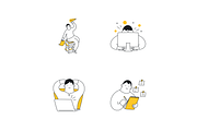 42 Minimal Business Illustrations, an Illustration by BadBrother (Thumbnail 10 of 17)