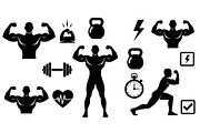 Ultimate Fitness Gym Vector Bundle, an Illustration by Creativeshirt (Thumbnail 34 of 51)
