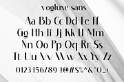 Vogluxe Font Duo, a Sans Serif Font by Glyphminds Studios (Thumbnail 8 of 10)