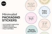 Packaging Stickers Template, a Marketing Template by denofdreamers (Thumbnail 1 of 6)