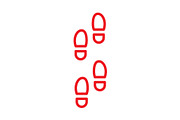 Shoeprint icon design template, an Outline Icon by Sumberpangan (Thumbnail 3 of 3)