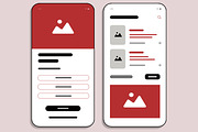 Mobile App Wireframe Template, a Wireframe Template by MightyDesign (Thumbnail 4 of 8)