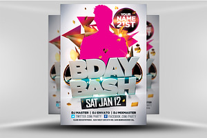 Bday Bash Flyer Template