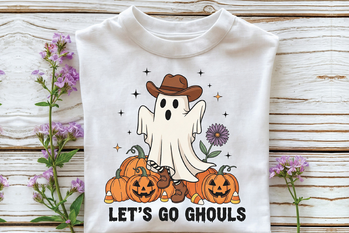 Let’s Go Ghouls Halloween PNG, an Illustration by CraftArtStudio (Photo 2 of 4)