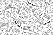 Pattern on the theme of cosmetics, a Pattern Graphic by Olga Chuklay (Thumbnail 3 of 4)