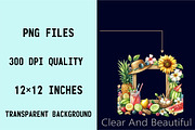 Seashells Watercolor Summer Frames S, an Illustration by SVGArt (Thumbnail 3 of 8)