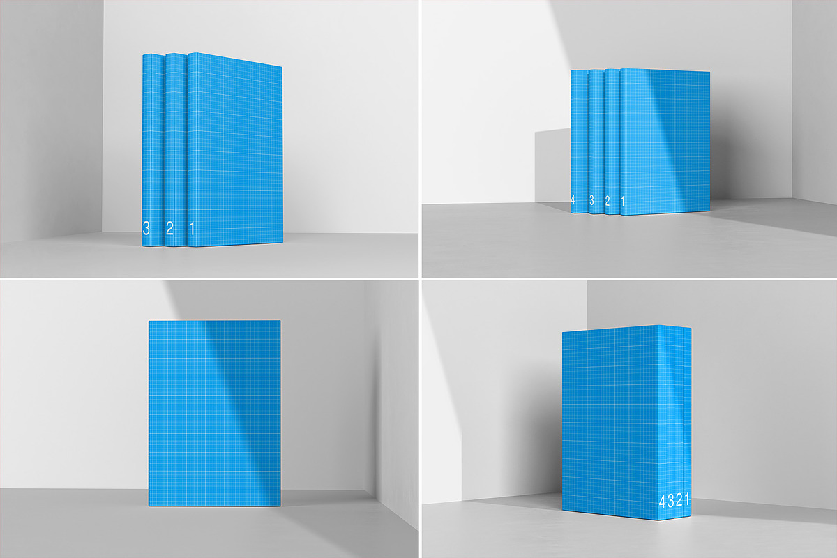 Multi Book Display Mockup - 8 Views, a Books & Magazine Mockup by Illusiongraphic (Photo 13 of 23)