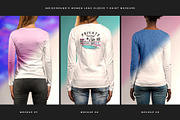 Women Long Sleeve T-Shirt Mockups, a Shirt Mockup by Indieground Design Inc. (Thumbnail 4 of 5)