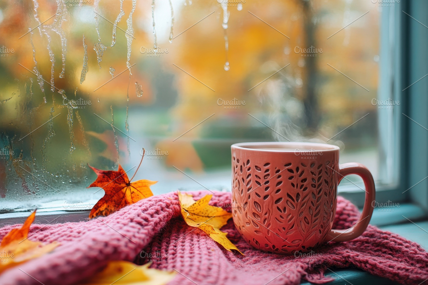 A cozy cup of hot coffee, a Photo by Pavel_design