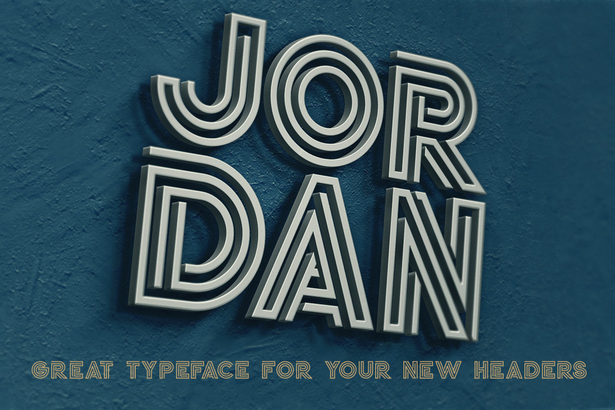 Jordan - Display Font preview 6