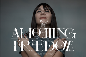 Allowing Freedom - Ligature Font