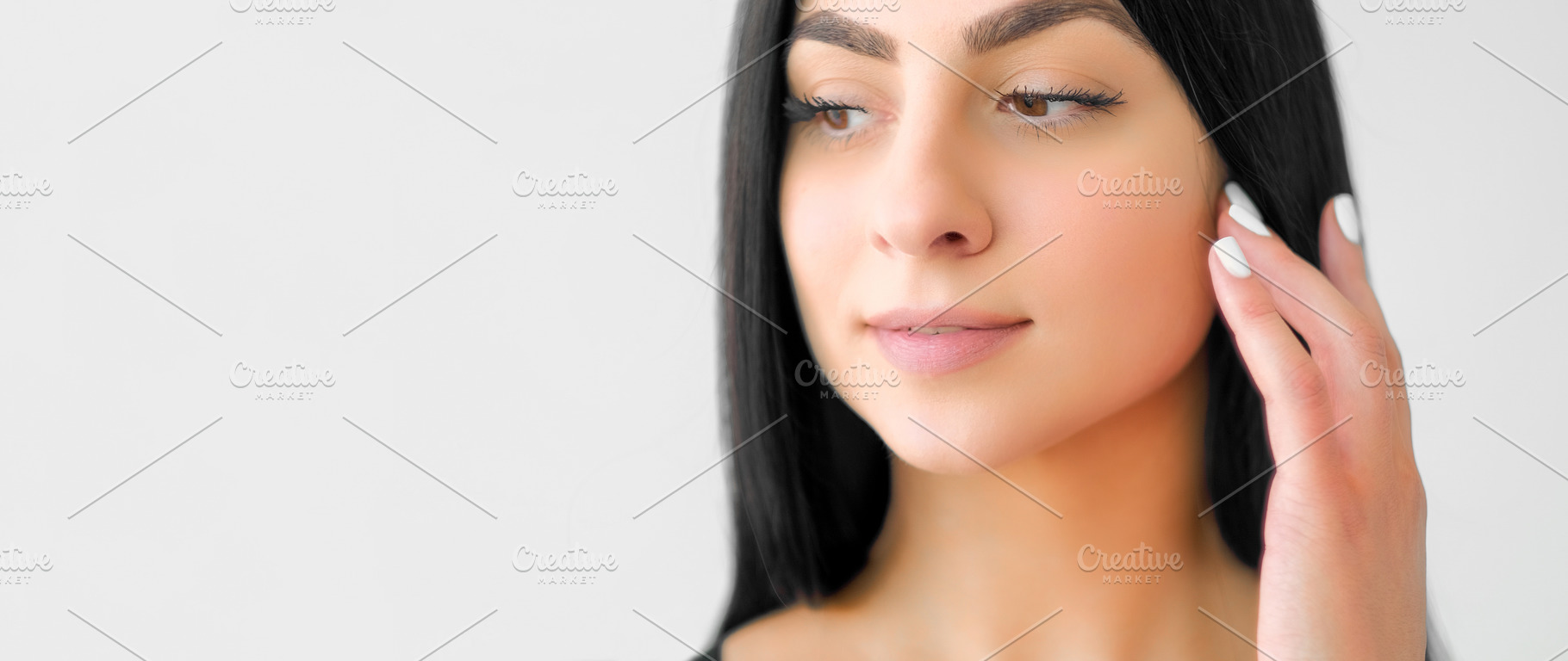 Healthy complexion facial wellness female skin, a Person Photo by Photo Drive Studio