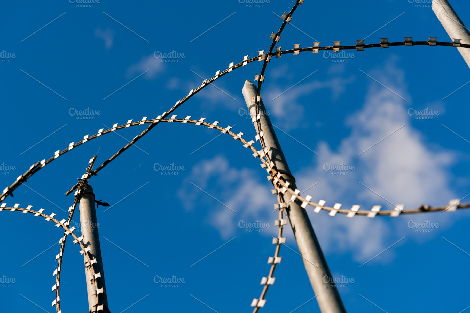 Razor Wire, an Abstract Photo by THP Creative