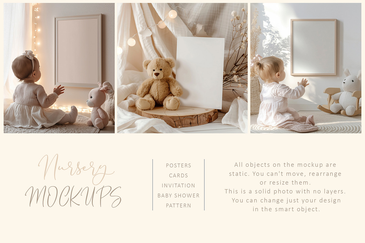Holidays Nursery Mockups., a Books & Magazine Mockup by Designwork (Photo 12 of 16)