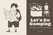 Lets Go Camping: 50 Illustration Set, a Person Illustration by Veyla (Thumbnail 2 of 14)