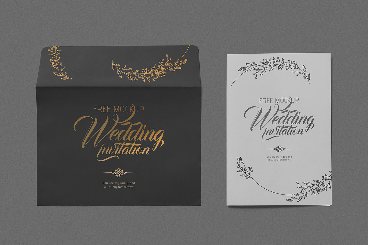 Elegant Wedding Invitation Mockups, an Invitation Template by ZippyPixels (Photo 3 of 4)