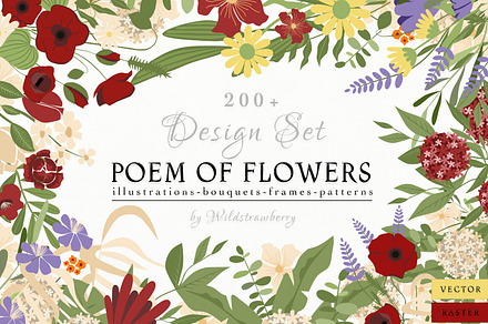"Poem of Flowers" Design Set