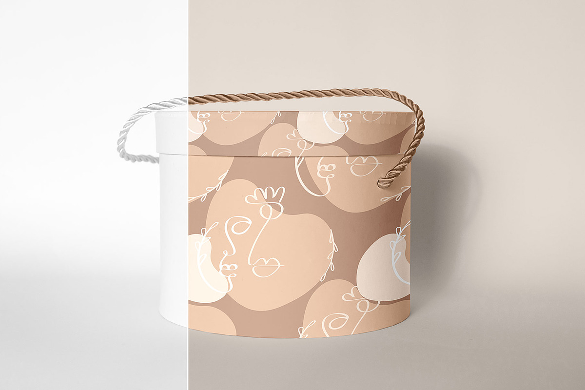 6 Mockups, Round Gift Box, a Packaging Mockup by bazarova (Photo 3 of 10)