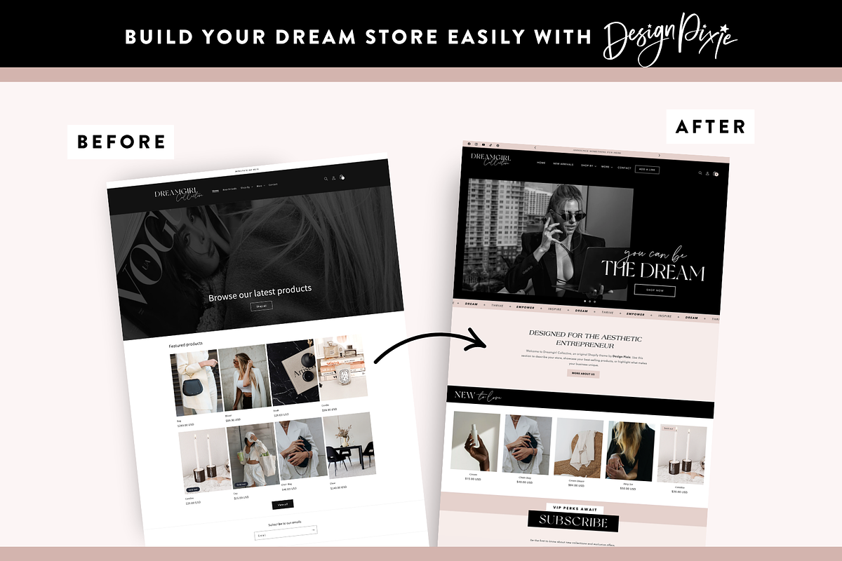Luxe Black Shopify Theme | Aesthetic, a Shopify Template by Design Pixie (Photo 5 of 11)