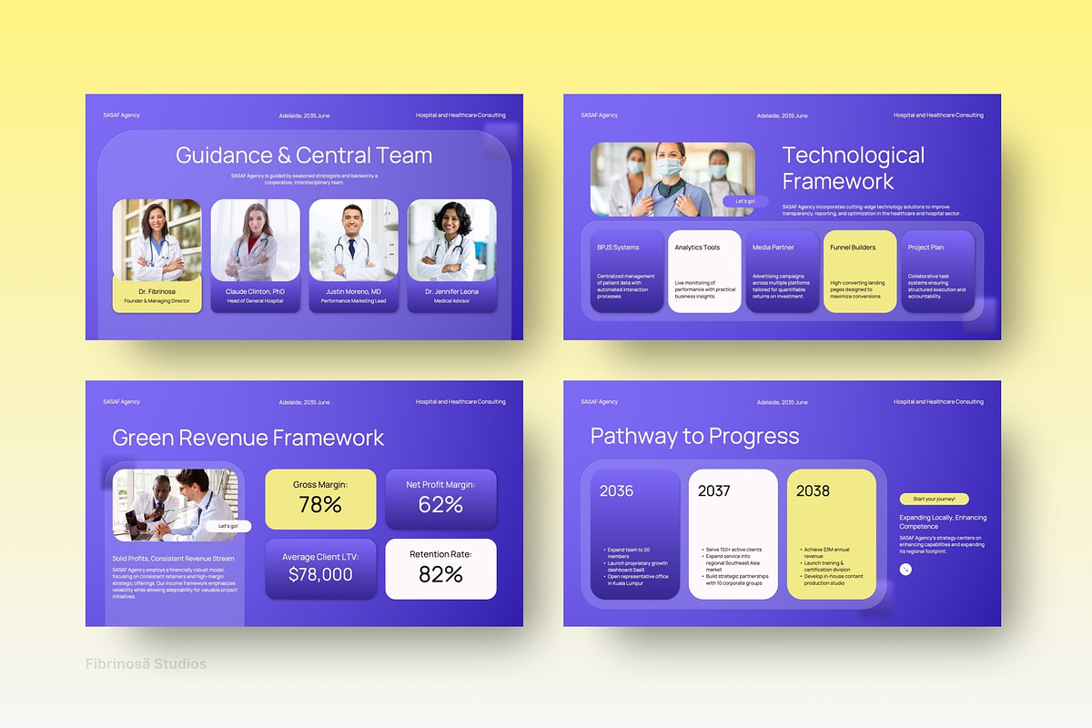 Healthcare Consulting Pitch Deck, a Presentation Template by FIBRINOSÄ (Photo 6 of 7)