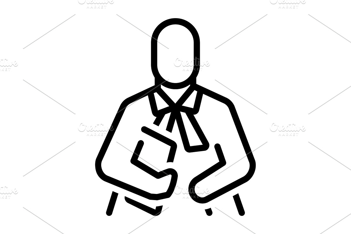 Advocate lawyer black icon, an Outline Icon by Creative priyanka