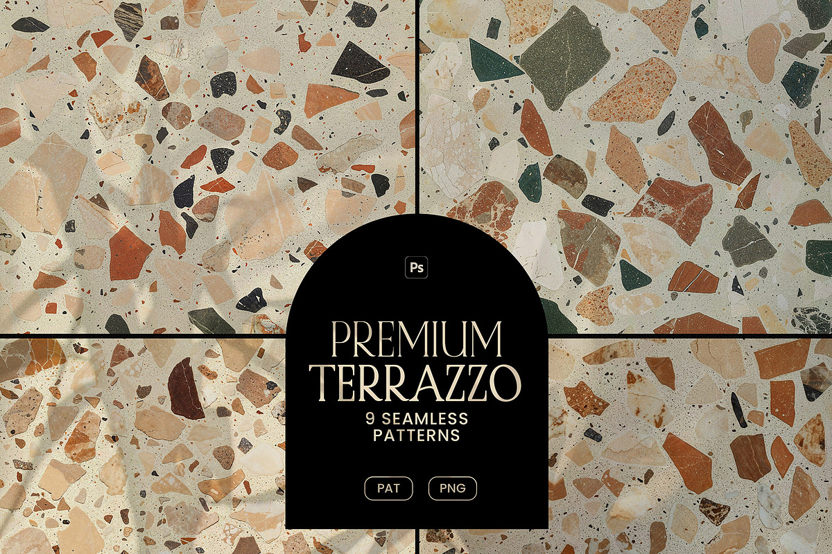 Terrazzo Elegant Seamless Patterns, a Pattern Graphic by AndrewPixel (Photo 10 of 10)