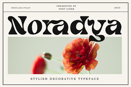 Noradya - Stylish Serif Font, a Serif Font by Font Liner