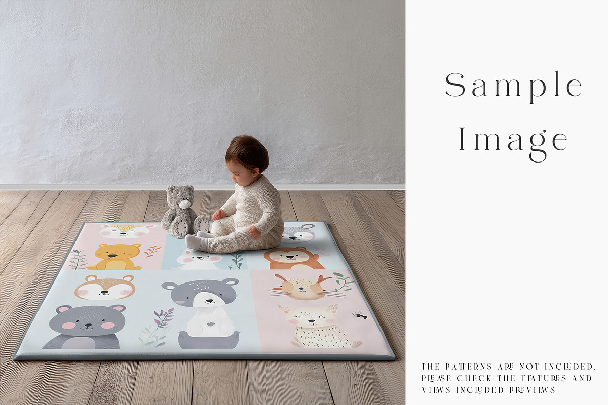 Baby Playmat Mockups 2 Shapes, a Product Mockup by mock-ups (Photo 39 of 50)